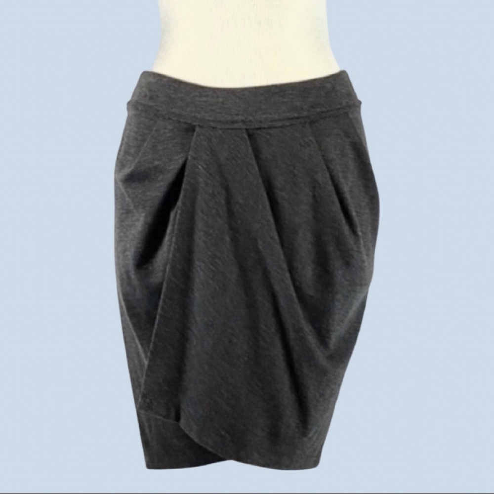 Anthropologie Yoana Baraschi Gray Wrap Pencil Skirt